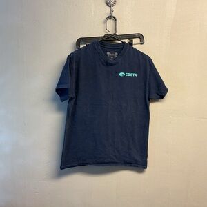 Costa Deep Blue Short Sleeve Tee size M. 0181
